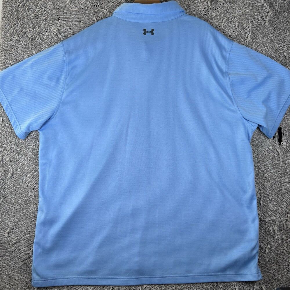 Under Armour Polo Shirt Bundle Of Two Men’s Size 4XL Baby Blue Gray Stretch Golf - Picture 4 of 11